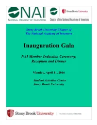 Stony Brook University Chapter of the National Academy of Inventors