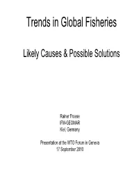 Trends in Global Fisheries