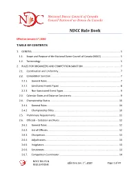 NDCC Rule Book