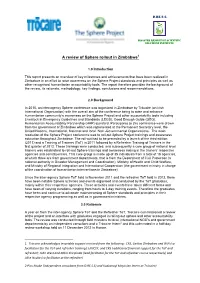PDF | 918.51 KB | a Review of Sphere Rollout in Zimbabwe