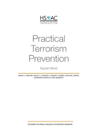 Practical Terrorism Prevention: Appendixes Security Enterprise