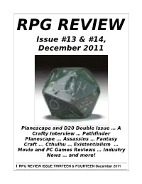 RPG Review, Issue 13 and 14, December 2011
