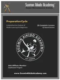 Suomin Aikido Academy Preparation Cycle Handbook