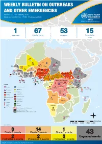WEEKLY BULLETIN on OUTBREAKS and OTHER EMERGENCIES Week 3: 13 - 19 January 2020 Data As Reported By: 17:00; 19 January 2020
