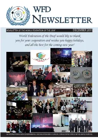 WFD Newsletter December 2011