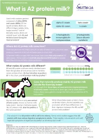 What Is A2 Protein Milk?
