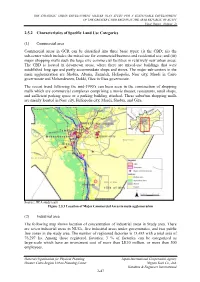 2.5.2 Characteristics of Specific Land Use Categories (1) Commercial