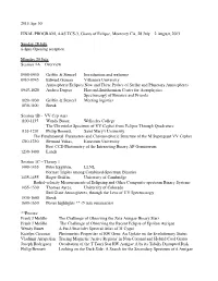 2013 Apr 30 FINAL PROGRAM, AAS TCS3, Giants of Eclipse, Monterey
