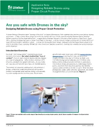 Are You Safe with Drones in the Sky? Designing Reliable Drones Using Proper Circuit Protection