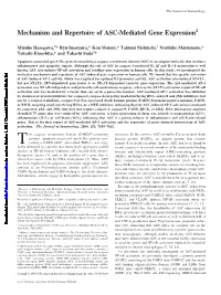 Gene Expression Mechanism and Repertoire of ASC-Mediated