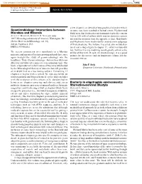 Geomicrobiology: Interactions Between Microbes and Minerals, Comes at a Very Opportune Time