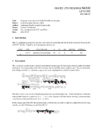 Iso/Iec Jtc1/Sc2/Wg2 L2/12-322