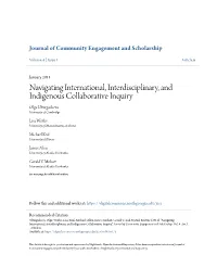 Navigating International, Interdisciplinary, and Indigenous Collaborative Inquiry Olga Ulturgasheva University of Cambridge