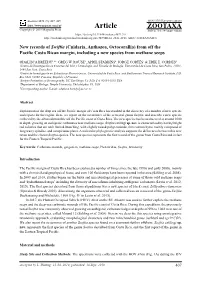 New Records of Swiftia (Cnidaria, Anthozoa, Octocorallia) from Off the Pacific Costa Rican Margin, Including a New Species from Methane Seeps
