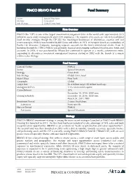 PIMCO BRAVO Fund III Overview