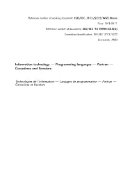 Programming Languages — Fortran — Coroutines and Iterators