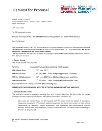 Request for Proposal