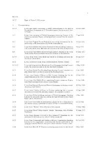 1 MS 130 AJ 27 Paper of Dayan H.M.Lazarus a Correspondence A