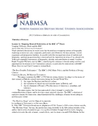 2012 Conference Abstracts (In Order of Presentation)