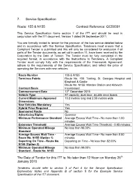 7. Service Specification Route: 155 & N155 Contract Reference