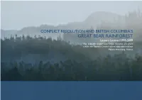 Conflict Resolution and British Columbia's Great Bear Rainforest