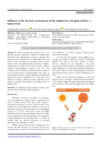 Influence of the Thermal Environment on the Stingless Bee Foraging Activity: a Mini-Review