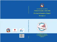 Provincial Summary Report Province 5 GOVERNMENT of NEPAL