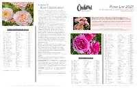 Rose List 2021