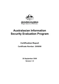 Australasian Information Security Evaluation Program