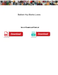 Baldwin Key Blanks Lowes