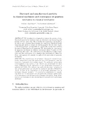Discerned and Non-Discerned Particles in Classical Mechanics and Convergence of Quantum Mechanics to Classical Mechanics