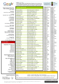 Google Cheat Sheets [.Pdf]