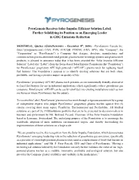Pyrogenesis Receives Solar Impulse Efficient Solution Label; Further Solidifying Its Position As an Emerging Leader in GHG Emissions Reduction