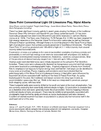 Slave Point Conventional Light Oil Limestone Play, Nipisi Alberta
