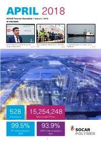 APRIL 2018 SOCAR Polymer Newsletter / Issue 4 / 2018 in THIS ISSUE