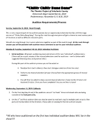 Audition Requirements/Process