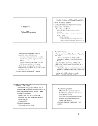 Chapter 7 Mood Disorders