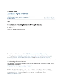 Covenanters Reading Scripture Through History