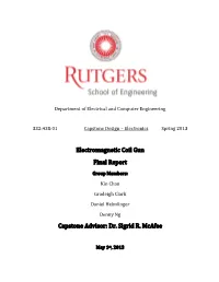 Electromagnetic Coil Gun Final Report Capstone Advisor