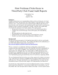 How Fictitious Clicks Occur in Third-Party Click Fraud Audit Reports