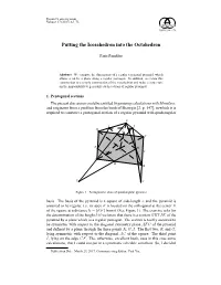 Putting the Icosahedron Into the Octahedron