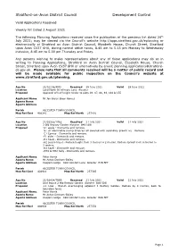 Weekly List Dated 2 August 2021