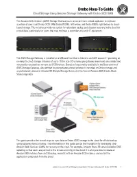 Cloud Storage Using Amazon Storage Gateway with Drobo Iscsi SAN