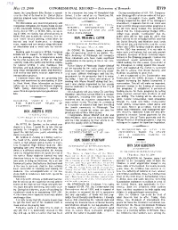 CONGRESSIONAL RECORD— Extensions of Remarks E779 HON