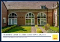 Exclusive Grade Ii Listed Gated Development