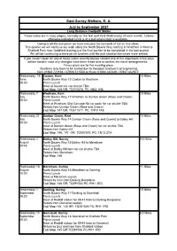 Linear Walks Programme