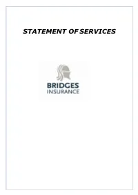 Statement of Services