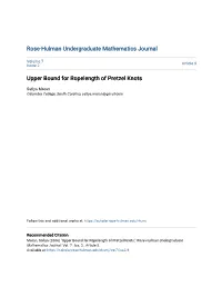 Upper Bound for Ropelength of Pretzel Knots
