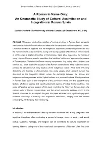 A Roman in Name Only’, Eras Edition 13, Issue 2, June 2012