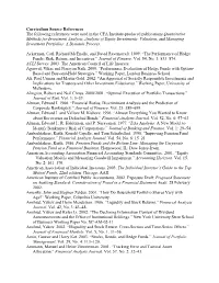 Curriculum Source References the Following References Were Used In